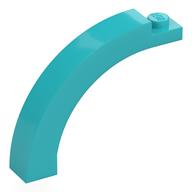 Brick Arch 1 x 5 x 3 1/3 Curved Top (Medium Azure)