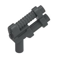 Weapon Gun / Pistol Two Barrel, 8 Ribs (Dark Bluish Gray)
