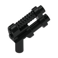 Weapon Gun / Pistol Two Barrel, 8 Ribs (Black)