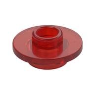 Equipment Cup / Teacup Saucer with Recessed Stud on Top [Plain] (Trans-Red)