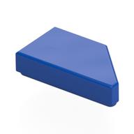 Tile 1 x 2 with Stud Notch Left (Blue)