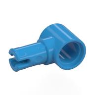 Technic Pin Connector Hub with 1 Pin with Friction Ridges Lengthwise [Centered Friction Ridge] (Dark Azure)
