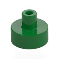 Tile Special Round 1 x 1 with Hollow Bar (Green)