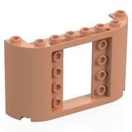 Panel 2 x 8 x 4 with Curved Sides (Nougat)