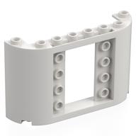 Panel 2 x 8 x 4 with Curved Sides (White)