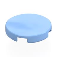 Tile Round 2 x 2 with Bottom Stud Holder (Bright Light Blue)