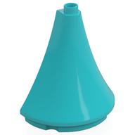 Duplo Building Roof Spire Half 4.5 x 2 x 4 (Medium Azure)