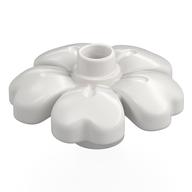 Duplo Plant, Flower with 1 Top Studs (White)