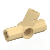 Technic Axle and Pin Connector Angled Triple - 60° (Tan)