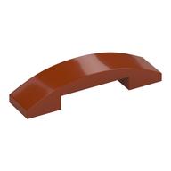 Brick Curved 4 x 1 Double, No Studs (Dark Orange)