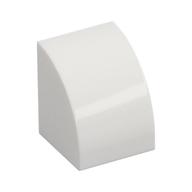 Brick Curved 1 x 1 (White)