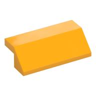 Brick Sloped 45° 2 x 4 with 2/3 Inverted Cutout and no Studs (Bright Light Orange)