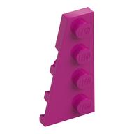 Wedge Plate 4 x 2 Left (Magenta)