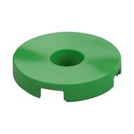 Tile Special Round 2 x 2 with Hole (Bright Green)