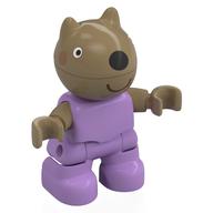 Duplo Figure Child, Dog with Black Nose, Smile Print (Medium Lavender)