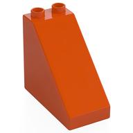 Duplo Brick 4 x 2 x 3 Slope 45° (Reddish Orange)