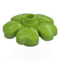 Duplo Plant, Flower with 1 Top Studs (Lime)