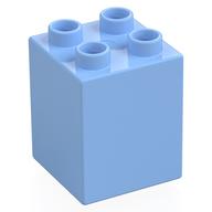 Duplo Brick 2 x 2 x 2 (Bright Light Blue)