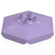 Duplo Umbrella / Parasol Top with Axle Hole [Plain] (Lavender)