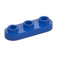 Plate Special 1 x 3 Rounded with 3 Open Studs (Blue)
