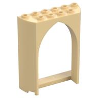 Panel 2 x 6 x 6 with Gothic Arch (Tan)