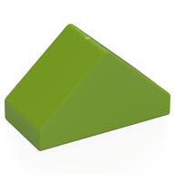 Duplo Brick 4 x 2 Double Slope 45° (Lime)