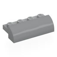 Brick Curved 2 x 4 x 1 (Light Bluish Gray)