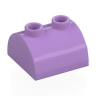 Brick Curved 2 x 2, Two Top Studs (Medium Lavender)
