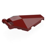 Windscreen 6 x 4 x 1 Hexagonal with Handle (Dark Red)