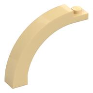 Brick Arch 1 x 5 x 3 1/3 Curved Top (Tan)