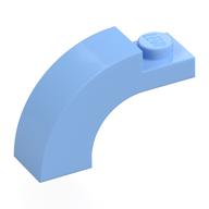 Brick Arch 1 x 3 x 1 2/3 Curved Top (Bright Light Blue)