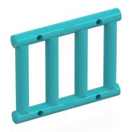 Bar 1 x 4 x 3 [End Tabs] (Medium Azure)