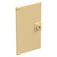 Door 1 x 4 x 6 Smooth with Chamfered Handle Plinth (Tan)