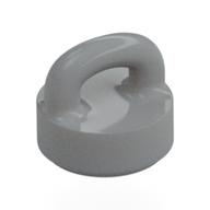 Tile Special Round 1 x 1 Special with Clip-Bar (Light Bluish Gray)