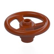 Technic Steering Wheel Small (3 Studs Diameter) (Dark Orange)