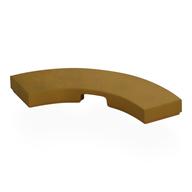 Tile 3 x 3 Curved, Macaroni (Pearl Gold)