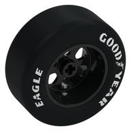 Wheel Rim 50 with Black Slick Tyre with 'EAGLE', 'GOOD YEAR' Print (Black)