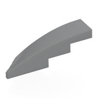Brick Wedged, Curved 1 x 4 with Stud Notch Right (Light Bluish Gray)