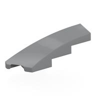 Brick Wedged, Curved 1 x 4 with Stud Notch Left (Light Bluish Gray)