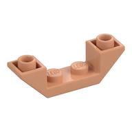 Brick Sloped Inverted 45° 4 x 1 Double with 1 x 2 Recessed (Nougat)