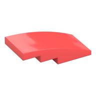 Brick Curved 4 x 2 No Studs (Coral)