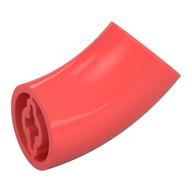 Brick Round 2 x 2 D. Tube with 45° Elbow and Axle Holes (Crossholes) at Each End [LONG] (Coral)