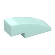Brick Curved 3 x 1 No Studs (Light Aqua)