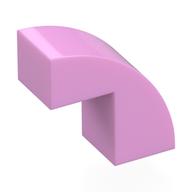 Brick Curved 1 x 2 x 1 2/3 with 1 Cutout (Bright Pink)