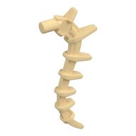 Plant / Creature Body Part, Vine / Tail / Tentacle / Bionicle Spine, Spiky (Tan)