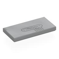 Tile 2 x 4 with Dark Bluish Grey Headphones, 'PHONES' Print (Light Bluish Gray)