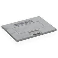 Tile 6 x 8 with Battery Cover, 'G19890421' Print (Light Bluish Gray)
