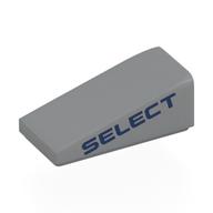 Brick Sloped 18° 2 x 1 x 2/3 with Dark Blue 'SELECT' Print (Light Bluish Gray)