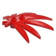 Plant, Leaves 6 x 5 Swordleaf with Clip [Thick Open O Clip] (Red)