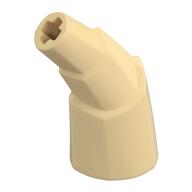 Animal Body Part, Horn Stacked 45 deg. with Axle Connectors (Tan)